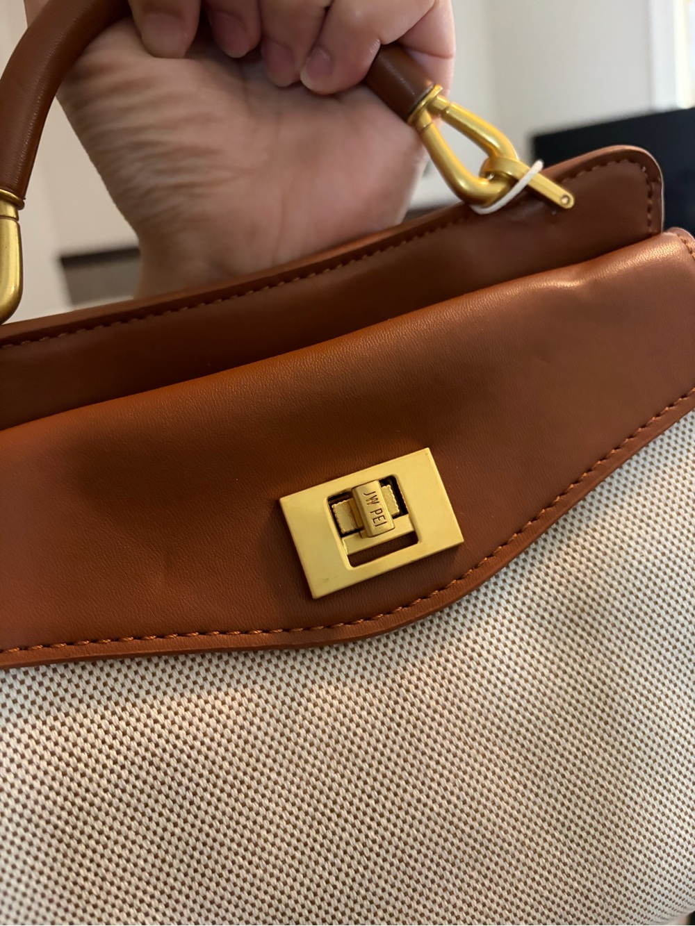 NEW- Anthropologie JW Pei Lucia Canvas Bag - Picture 8 of 9